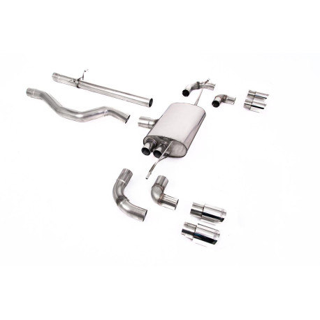 Izpušni sistemi Milltek Milltek GPF-back exhaust (louder) for Land Rover Defender 110 3.0 I6 P400 (non-GPF) 2020+ - Quad polished tips | race-shop.si