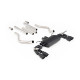 Izpušni sistemi Milltek Milltek Cat-back exhaust non-resonated valved quad Cerakote black tips for Land Rover Defender 110 V8 (non-GPF) 2021+ | race-shop.si