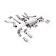Milltek Cat-back exhaust resonated valved for Land Rover Defender 110 V8 425PS & 525PS (non-GPF) 2021+ - Polished tips