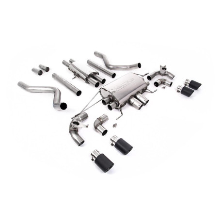 Izpušni sistemi Milltek Milltek Cat-back exhaust resonated valved for Land Rover Defender 110 V8 425PS & 525PS (non-GPF) 2021+ - Carbon tips | race-shop.si