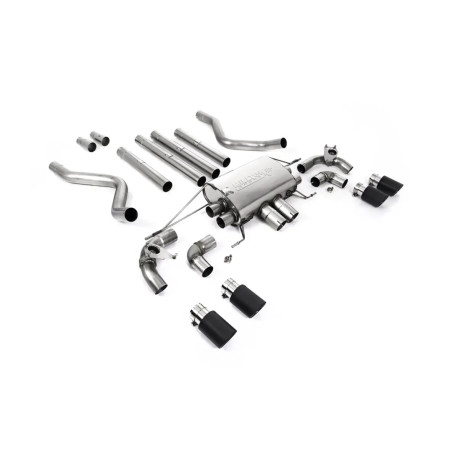 Izpušni sistemi Milltek Milltek GPF-back exhaust (louder) valved for Land Rover Defender 110 5.0 V8 425PS & 525PS (GPF) 2021+ - Carbon tips | race-shop.si
