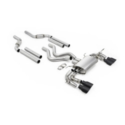 Milltek GPF-back exhaust for Land Rover Defender 110 OCTA P635 (non-GPF) 2025+ - Quad Cerakote black tips