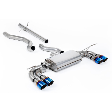 Izpušni sistemi Milltek Milltek GPF-back exhaust (louder) for Land Rover Defender 130 3.0 I6 P400 (non-GPF) 2023+ - Quad burnt titanium tips | race-shop.si
