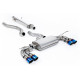 Izpušni sistemi Milltek Milltek GPF-back exhaust for Land Rover Defender 130 3.0 I6 P400 (non-GPF) 2023+ - Quad burnt titanium tips | race-shop.si