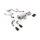 Milltek Cat-back exhaust (loudest) valved for Land Rover Defender 90 V8 425PS & 525PS (non-GPF) 2021+ - Cerakote black tips