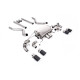 Milltek Cat-back exhaust (loudest) valved for Land Rover Defender 90 V8 425PS & 525PS (non-GPF) 2021+ - Carbon tips