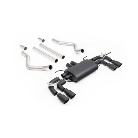 Izpušni sistemi Milltek Milltek GPF-back exhaust non-resonated valved quad Cerakote black tips for Land Rover Defender 90 V8 425PS & 525PS (GPF) 2021+ | race-shop.si