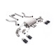 Milltek GPF-back exhaust (louder) valved for Land Rover Defender 90 5.0 V8 425PS & 525PS (GPF) 2021+ - Carbon tips