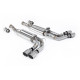 Milltek Cat-back exhaust valved for Mercedes G63 4.0 Bi-Turbo V8 (W463) (non-GPF) 2019-2024 - Brushed titanium tips