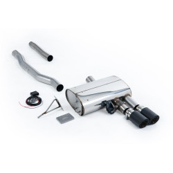 Milltek GPF-back exhaust valved for Mini Cooper S 2.0 Turbo (F56) (GPF) 2019-2020 - Carbon tips