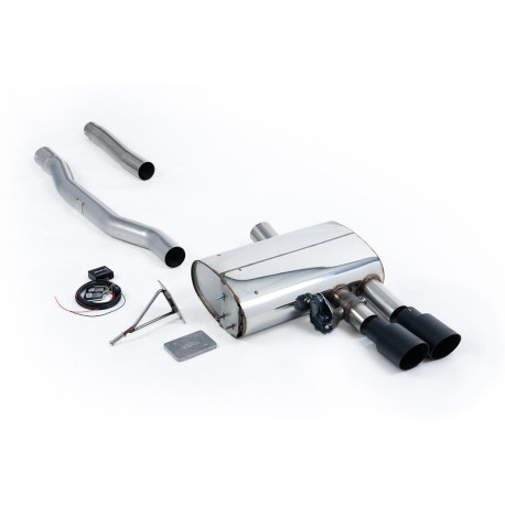 Izpušni sistemi Milltek Milltek GPF-back exhaust valved for Mini Cooper S 2.0 Turbo (F56) (GPF) 2019-2020 - Twin Cerakote black tips | race-shop.si