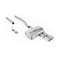 Milltek GPF-back exhaust for Mini Cooper S 2.0 Turbo (F56) (GPF) 2020-2024 - Twin polished tips
