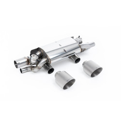 Milltek Rear silencers for Porsche 911 3.0 (991.2) (non-GPF) 2015-2019 - Brushed titanium tips