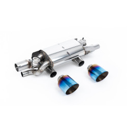 Milltek Rear silencers for Porsche 911 3.0 (991.2) (non-GPF) 2015-2019 - Burnt/blue titanium tips