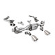 Milltek GPF bypass pipe for Porsche Cayman 718 GT4 4.0 (GPF, Manual) 2020+ - Brushed titanium tips
