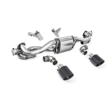 Izpušni sistemi Milltek Milltek GPF-back exhaust for Porsche Cayman 718 GT4 4.0 (GPF, Post) 2020+ - Carbon tips | race-shop.si