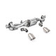 Milltek GPF-back exhaust for Porsche Cayman 718 GT4 4.0 (GPF, Pre) 2020+ - Brushed titanium tips