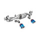Milltek GPF-back exhaust for Porsche Cayman 718 GT4 4.0 (GPF, Pre) 2020+ - Burnt titanium tips