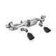 Milltek GPF-back exhaust for Porsche Cayman 718 GT4 4.0 (GPF, Pre) 2020+ - Cerakote black tips
