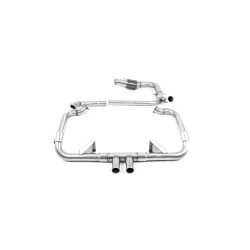 Milltek Full system with sports cat for Porsche Cayman 718 GTS 2.5T (non-GPF) 2016-2020 - Dual polished tips