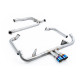 Milltek Full system with cat replacement pipe for Porsche Cayman 718 GTS 2.5T (non-GPF) 2016-2020 - Burnt titanium tips