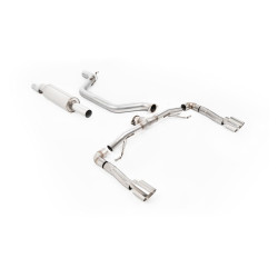 Milltek GPF-back exhaust (loudest) for Seat Leon Cupra Leon 2.0TSI 245ps (GPF) 2022+ - Polished tips