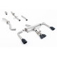 Milltek Primary cat-back exhaust resonated valved for Toyota Corolla GR Corolla Turbo (non-GPF) 2023+ - Cerakote black tips