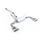 Milltek Secondary cat-back exhaust (quieter) for Toyota GR86 2.4 Litre (non-GPF) 2022+ - Quad polished tips