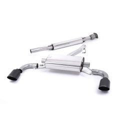 Milltek Secondary cat-back exhaust (quieter) for Toyota GR86 2.4 Litre (non-GPF) 2022+ - Dual black tips