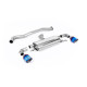 Milltek GPF-back exhaust (louder) for Toyota Yaris Gen 1 2020-2024 - Burnt titanium tips