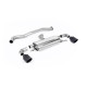 Milltek GPF-back exhaust (louder) for Toyota Yaris Gen 1 2020-2024 - Cerakote black tips