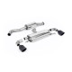 Milltek GPF-back exhaust resonated for Toyota Yaris Gen 1 2020-2024 - Cerakote black tips
