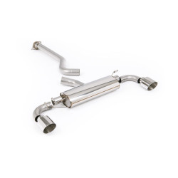 Milltek GPF-back exhaust (louder) for Toyota Yaris Gen 2 2024+ - Polished tips