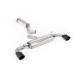 Milltek GPF-back exhaust resonated for Toyota Yaris Gen 2 2024+ - Cerakote black tips
