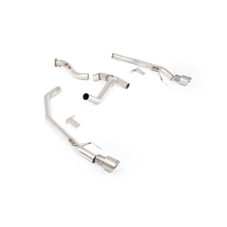 Izpušni sistemi Milltek Milltek Axle-back exhaust for Volkswagen Amarok 3.0 V6 240PS Turbo Diesel (non-GPF) 2024+ - Brushed titanium tips | race-shop.si