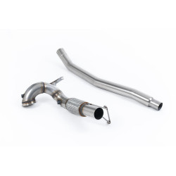 Milltek V2 Large-bore downpipe with sports cat for Volkswagen Arteon 2.0TSI 280PS 4Motion (non-GPF, HJS cat, OE) 2022+