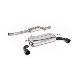 Milltek Cat-back exhaust Cerakote black tips for Volkswagen Golf Mk4 R32 3.2 V6 4WD (non-GPF) 2002-2005 - Quieter