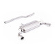 Milltek V2 Cat-back exhaust (loudest) for Volkswagen Golf Mk4 R32 3.2 V6 4WD (non-GPF) 2002-2005 - JET-100 tips