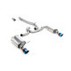 Milltek Cat-back exhaust (louder) for Volkswagen Golf Mk7 1.8TSI Alltrack 4Motion (non-GPF) 2016-2021 - Burnt titanium tips