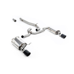 Milltek Cat-back exhaust (louder) for Volkswagen Golf Mk7 1.8TSI Alltrack 4Motion (non-GPF) 2016-2021 - Carbon tips