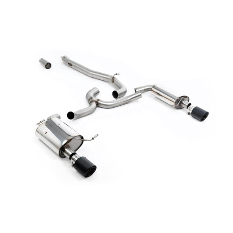Izpušni sistemi Milltek Milltek Cat-back exhaust (louder) for Volkswagen Golf Mk7 1.8TSI Alltrack 4Motion (non-GPF) 2016-2021 - Carbon tips | race-shop.si