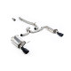 Milltek Cat-back exhaust (louder) for Volkswagen Golf Mk7 1.8TSI Alltrack 4Motion (non-GPF) 2016-2021 - Dual Cerakote black tips