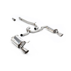 Milltek Cat-back exhaust (louder) for Volkswagen Golf Mk7 1.8TSI Alltrack 4Motion (non-GPF) 2016-2021 - Dual titanium tips