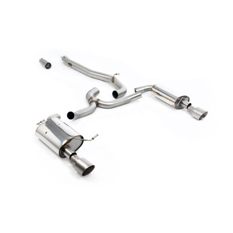 Izpušni sistemi Milltek Milltek Cat-back exhaust (louder) for Volkswagen Golf Mk7 1.8TSI Alltrack 4Motion (non-GPF) 2016-2021 - Dual titanium tips | race-shop.si