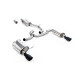 Milltek Cat-back exhaust (quieter) for Volkswagen Golf Mk7 1.8TSI Alltrack 4Motion (non-GPF) 2016-2021 - Dual Cerakote tips
