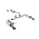 Izpušni sistemi Milltek Milltek Cat-back exhaust (quieter) for Volkswagen Golf Mk7 1.8TSI Alltrack 4Motion (non-GPF) 2016-2021 - Burnt titanium tips | race-shop.si