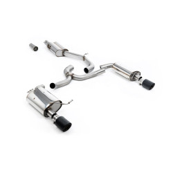 Milltek Cat-back exhaust (quieter) for Volkswagen Golf Mk7 1.8TSI Alltrack 4Motion (non-GPF) 2016-2021 - Carbon tips