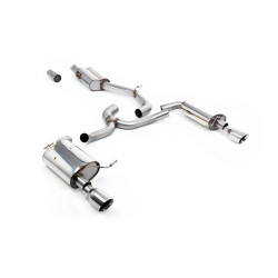 Milltek Cat-back exhaust (quieter) for Volkswagen Golf Mk7 1.8TSI Alltrack 4Motion (non-GPF) 2016-2021 - Dual polished tips