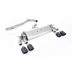 Milltek Cat-back exhaust carbon tips for Volkswagen Golf Mk7.5 R 2.0 TSI 300PS (GPF) 2019-2020
