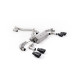 Milltek Cat-back exhaust (louder) valved for Volkswagen Golf Mk7.5 R 310PS (non-GPF) 2017-2021 - Quad Cerakote black tips